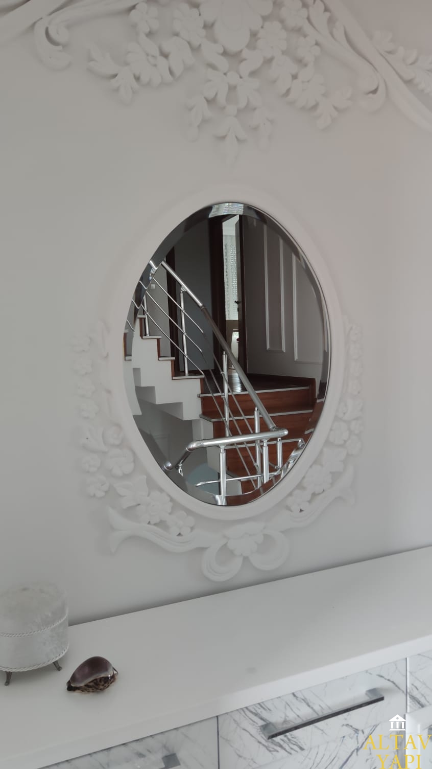 Dekoratif Elips Ayna, Çerçeve içi Elips Ayna